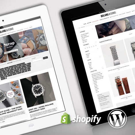 Shopify Webshop Luxusatikel