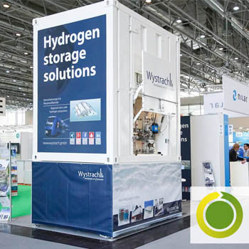 Marketingkonzept Industriemarketing Messe Energy Storage Messestand werben