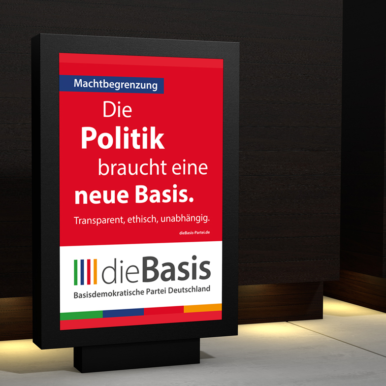 Die Basis Wahlkampfwerbung