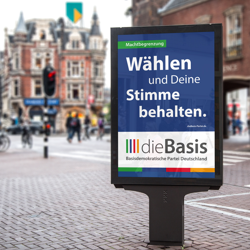 Die Basis Wahlkampfwerbung